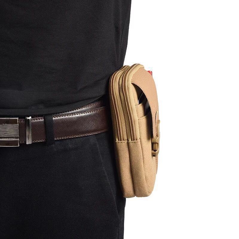 Outdoor Sports Men's Waist Bag Wear Canvas Belt - NextthinkShop