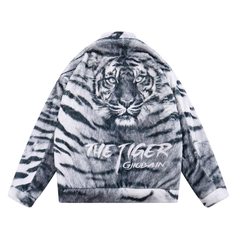 Printed Plush Cotton Coat Jacket Men - NextthinkShop