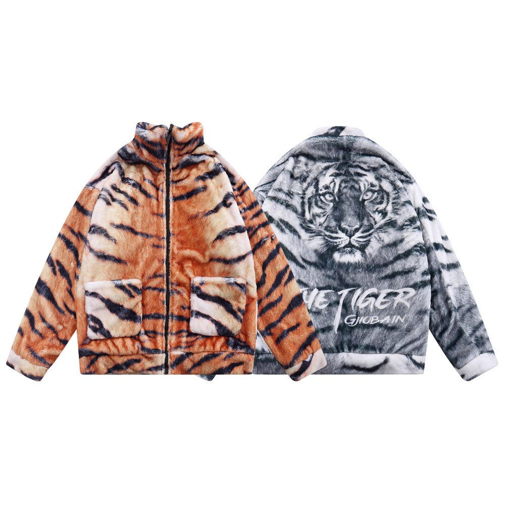 Printed Plush Cotton Coat Jacket Men - NextthinkShop