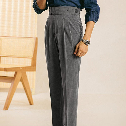 Stylish Striped Straight Leg Pants For Men - NextthinkShop