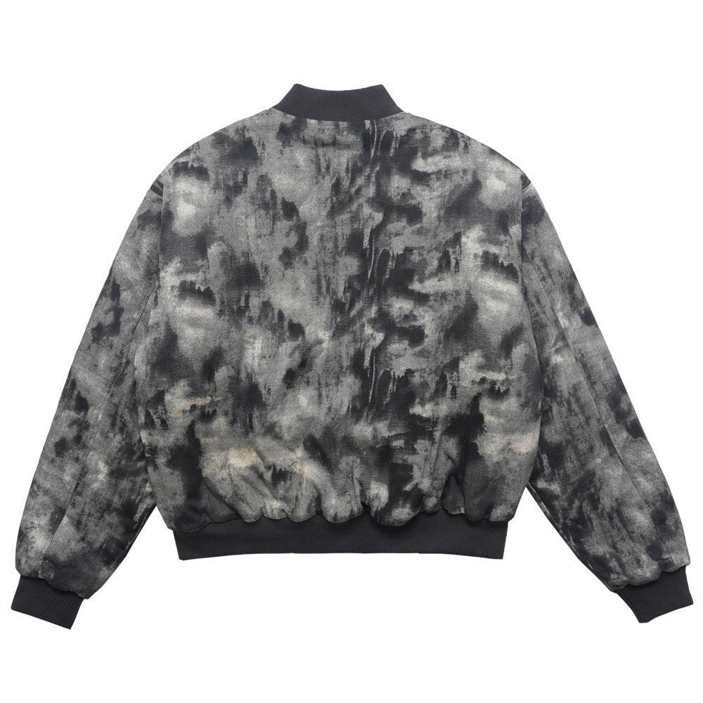 Tie-dye Camouflage Thick Quilted Baseball Jacket - NextthinkShop