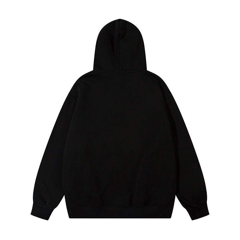 Velvet Padded Hooded Sweatshirt Loose Design - NextthinkShop