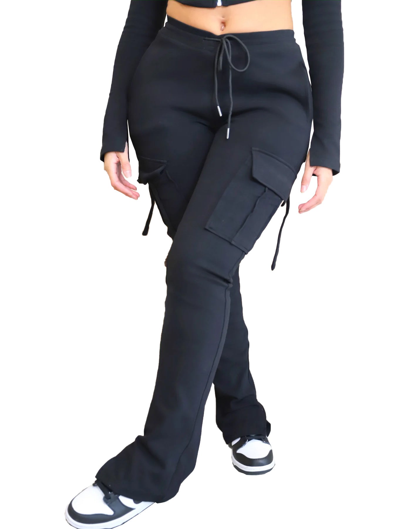 Women's Casual Tight Sportswear Multi-pocket Overalls With Coat And Cap Suit Pants - NextthinkShop