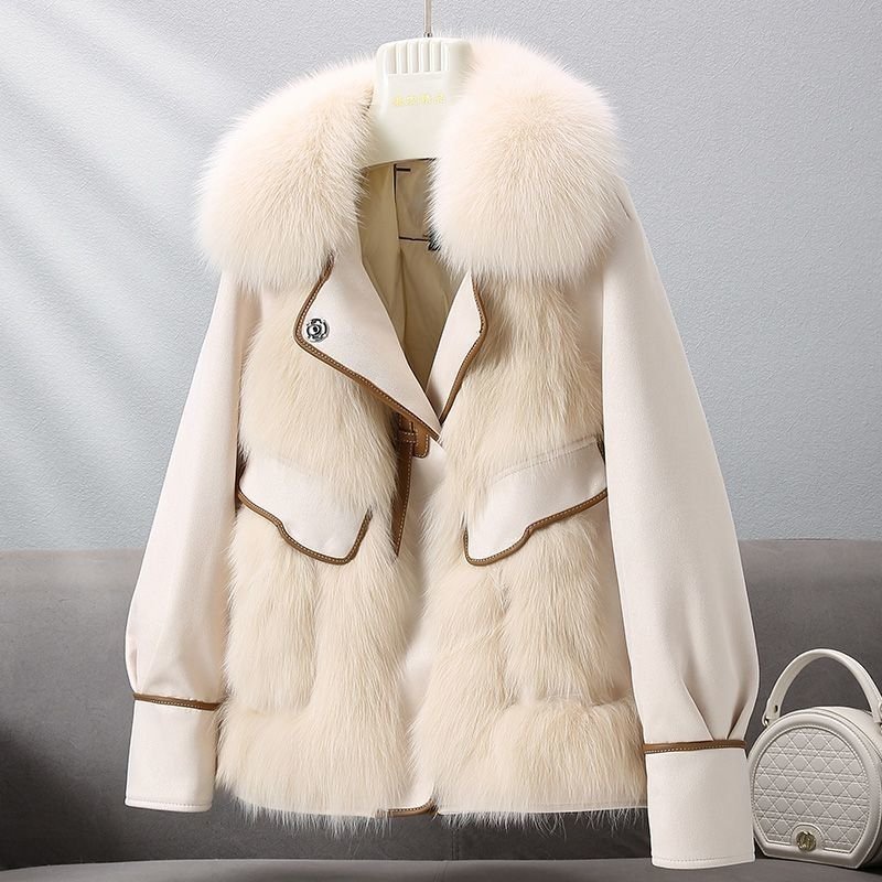 Women's Fashionable Faux Fox Fur Coat - NextthinkShop0CJYD195563503CX0