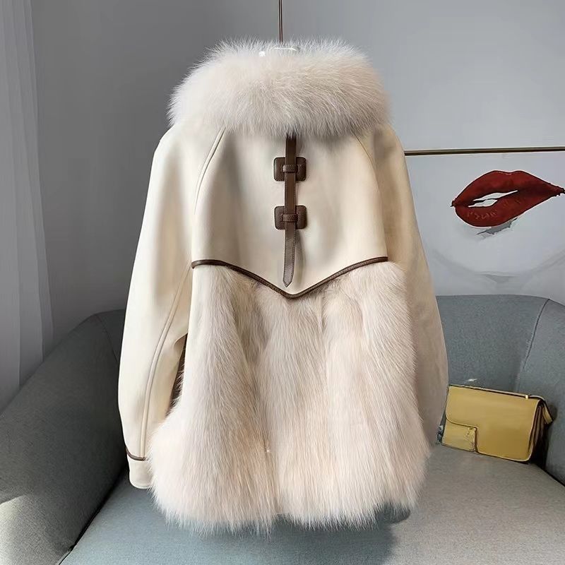 Women's Fashionable Faux Fox Fur Coat - NextthinkShop0CJYD195563508HS0