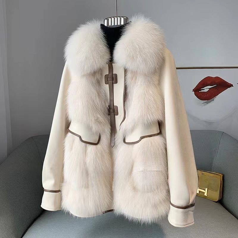 Women's Fashionable Faux Fox Fur Coat - NextthinkShop0CJYD195563508HS0