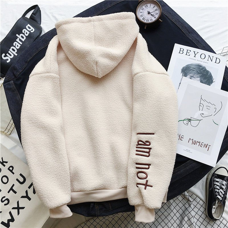 women's fleece lined hooded sweatshirt- NextthinkShop