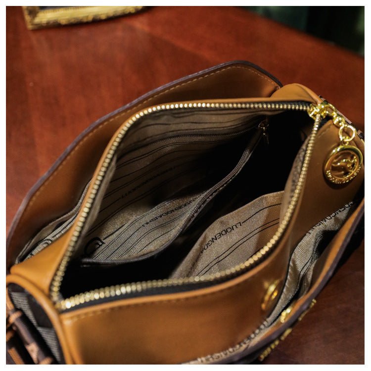 Women's Rhombus Leather Fashion Shoulder Messenger Bag - NextthinkShop
