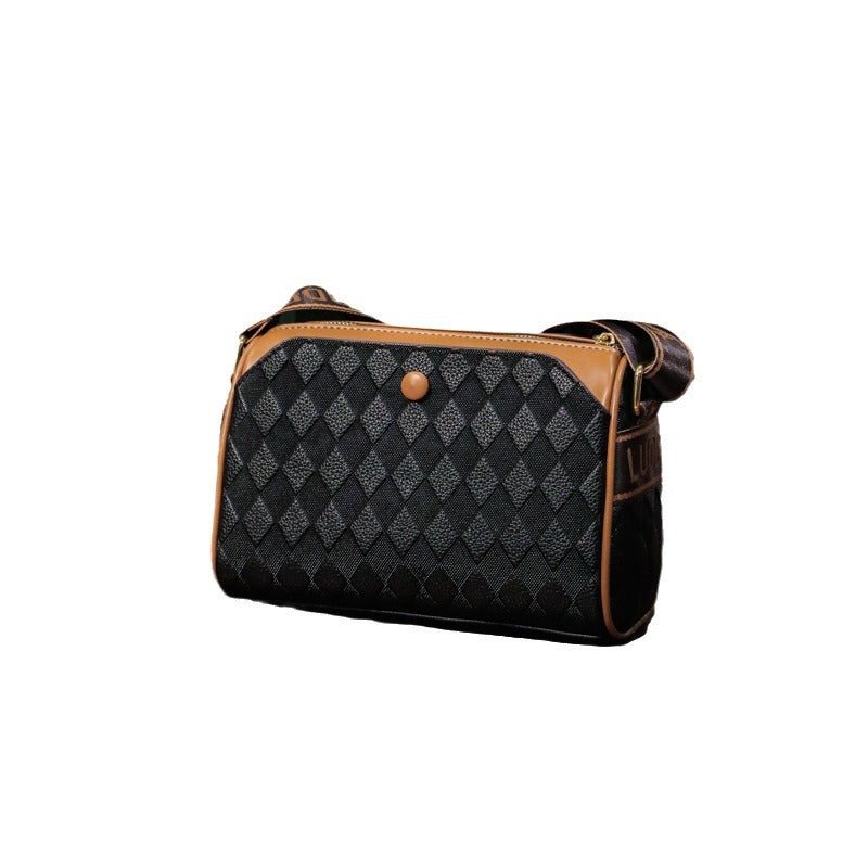 Women's Rhombus Leather Fashion Shoulder Messenger Bag - NextthinkShop