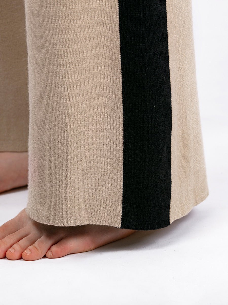 Women's Stitching Sweater Fashion Two-piece Suit - NextthinkShop