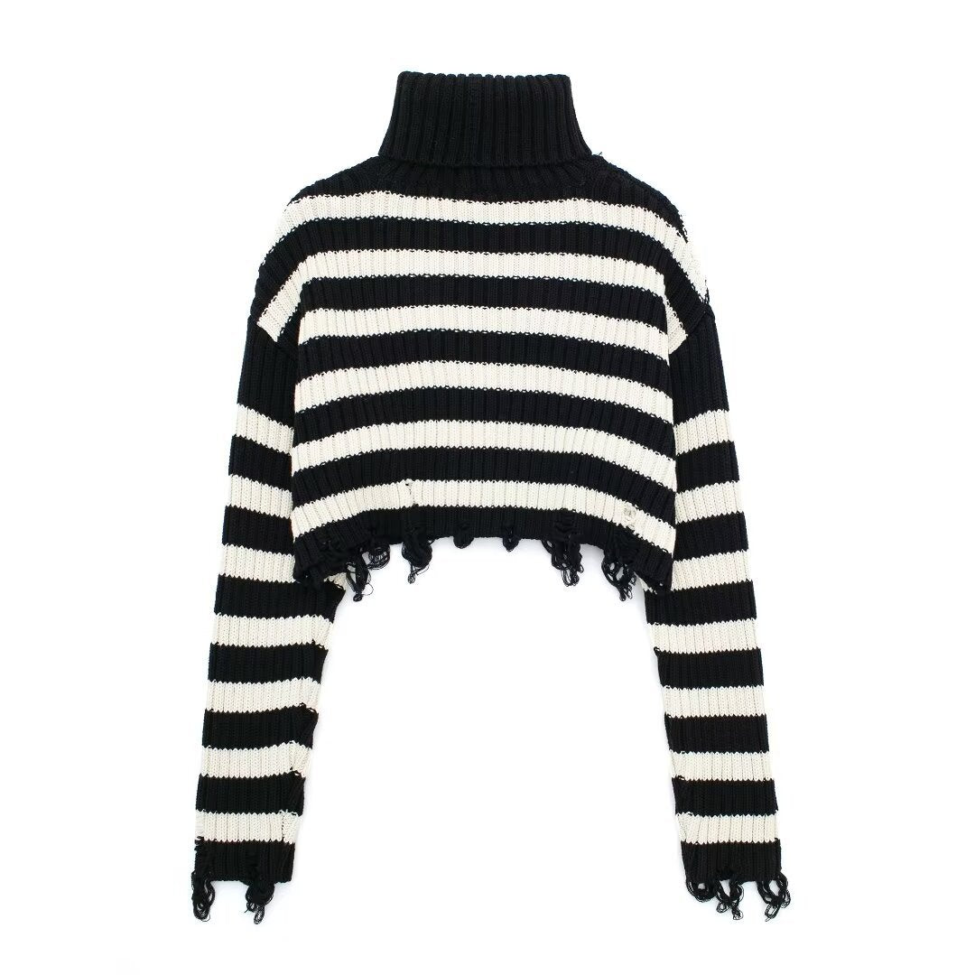 short sleeve striped sweater – NextthinkShop